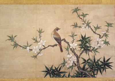 Bird on Peach Blossom by Kano Yukinobu